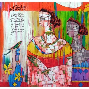 A. S. Rind, 24 x 24 Inch, Acrylic On Canvas, Figurative Painting, AC-ASR-813